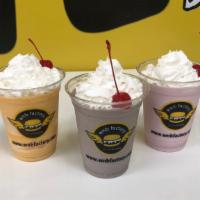 Shakes · Real ice cream shakes (vanilla, chocolate, strawberry or cookies n' cream)