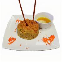 Trifongo · Combination of fried pieces of green plantains, yellow plantains and cassava (yuca). It is m...