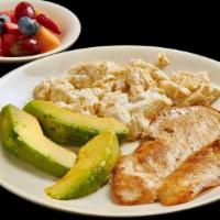Lf Fit Chicken Breakfast · 4 oz egg whites+grilled chicken+whole wheat toast with almond butter+fresh fruit or avocado ...