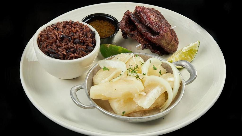 Churrasco · Grilled skirt steak with chimichurry sauce