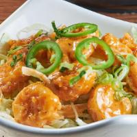 Ñooo Spicy Shrimp · Shrimp lightly coated and fried then toasted in our signature Nooo sauce