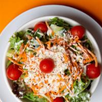 Americano Salad · Spring mix, cucumber, mozzarella cheese, carrot, tomatoes, ranch dressing.