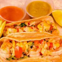 3 Shrimp Tacos · Deep fried, chipotle mayo and Pico de gallo