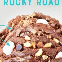 Rocky Road · Chocolate Ice Cream, Chocolate Chips, Mini Marshmallows & Mixed Nuts.