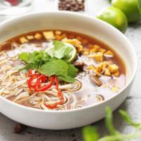 Vegetable Pho · Seasonal, sliced veggies and rice noodles with your choice of one of our slow simmered broth...