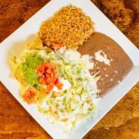 Chimichanga · Ground Beef or Shredded Chicken* - One flour tortilla deep fried with ground beef or shredde...