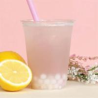 16Oz Lavender Lemonade · Light and refreshing like a spring breeze. Served with yogurt popping boba!