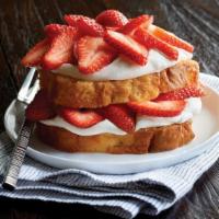 Strawberry Shortcake  · Luscious layers of pound cake, real whipped cream and fresh strawberries.