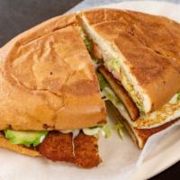 Torta Sandwiches · MEXICAN SANDWICHES. Filled with choice of meat, beans,cheese, tomatoes, avocado, mayonnaise ...