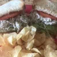 Chicken Salad Sandwich · We use our own recipe chicken salad, on your choice of bread.