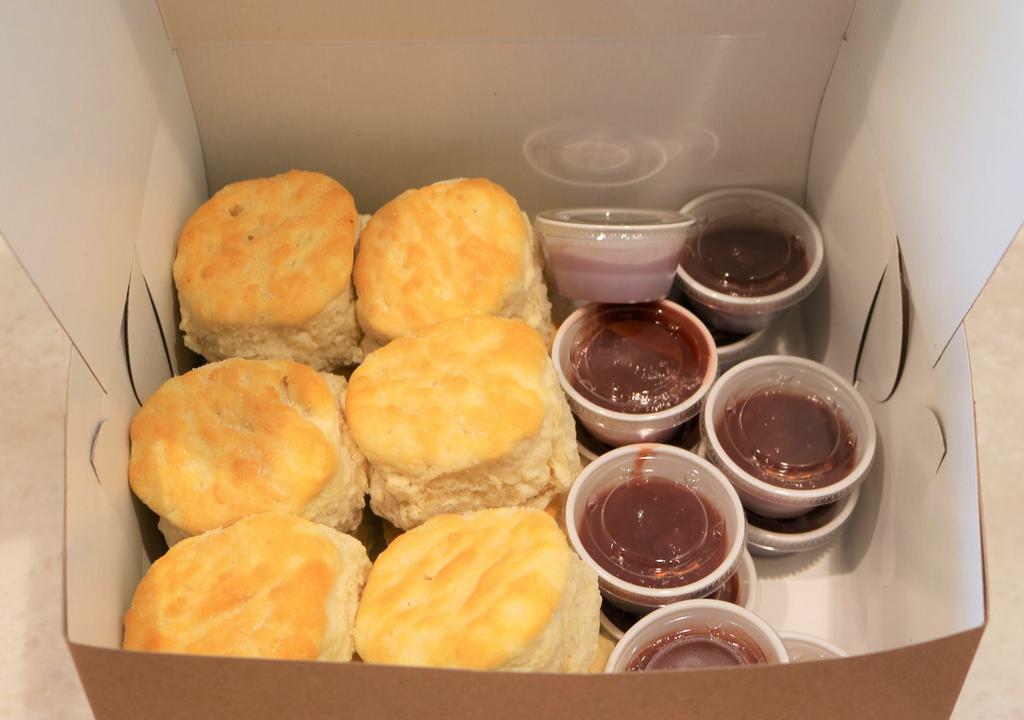 Dozen Biscuits · 12 biscuits served with cranberry apple butter on the side.