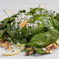 Di Spinaci · Fresh baby spinach with crumbled gorgonzola cheese and walnuts in lemon vinaigrette.
