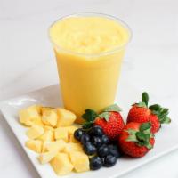 Mango Smoothie(16Oz) · Mango , pineapple, orange , honey and ice