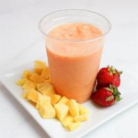 Giraldas Smoothie (16Oz) · Pineapple , orange juice , mango ,strawberry, banana ,honey and ice