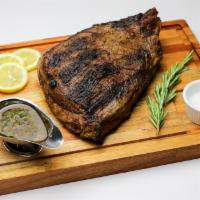 Picanha Al Asador · For two. Whole picanha marinated with aji panca.