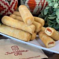 Guava And Cheese Finger · Wheat flour dough stuffed with  Guava paste and white cheese