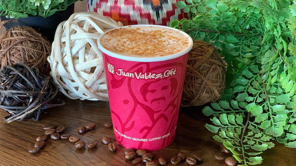 Vanilla Cinnamon Latte · Espresso based drink with hot milk and addition of vanilla and cinnamon flavors.