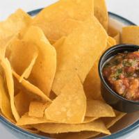Chipotle Salsa And Chips · 4 oz Chipotle Salsa and Chips.