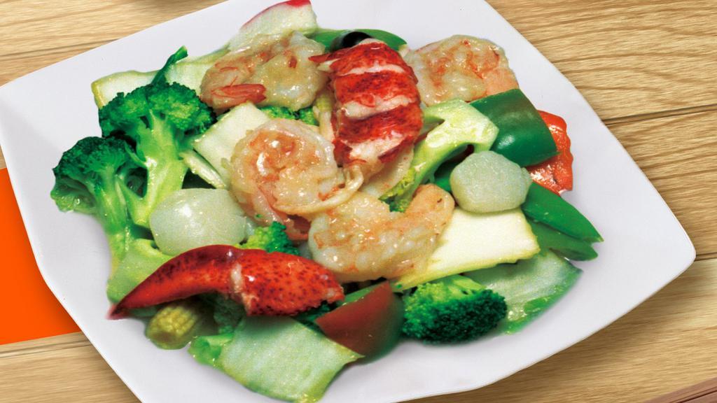 Assorted Seafood Delight · Served with Steamed Rice or Fried Rice.