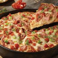 2 Medium 2-Topping Pizzas · Choose 2 Medium Thick Crust Pizzas with 2-toppings for $20.