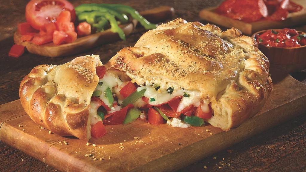 Craft Your Own Calzone · A blend of mozzarella, ricotta. Choose your favorite fresh toppings.