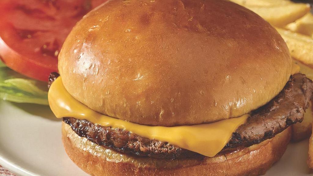 Mighty Cheeseburger · Served with your choice of one side.