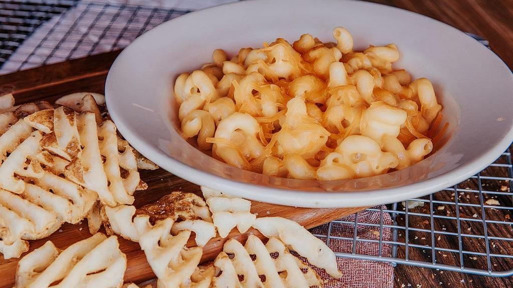 Mac N' Cheese · Served with your choice of one side.