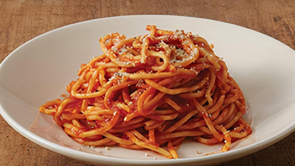 Spaghetti   · Served with your choice of one side.