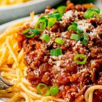 Spaghetti Bolognese · Spaghetti bolognese.