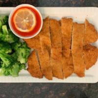 Lemon Chicken · 2 Pieces of white meat chicken with steam broccoli . Served with white rice and lemon sauce ...