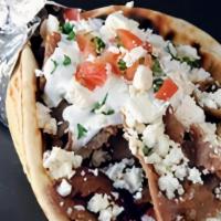 Big Greek Gyro · Double Gyro, Lettuce, Tomato, Onion, Tzatziki sauce