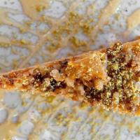 Baklava Cheesecake · Contains Nuts