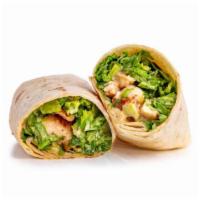 Chicken Caesar Wrap · Grilled chicken breast with romaine lettuce, parmesan cheese and Caesar dressing.