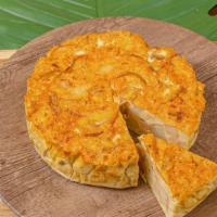 Tortilla Espanola · Vegetarian and Gluten Free. Crustless egg pie filled with layers of potato and caramelized o...