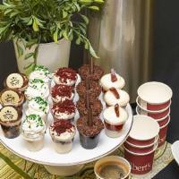 Assorted Parfaits · 10 pieces. May contain Red Velvet, Key lime, Guava and Cheese, Tiramisu, Chocolate Mousse, M...