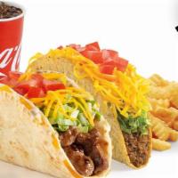 New The Del Taco & Carne Asada Stuffed Quesadilla Taco Meal · The Del Taco & Carne Asada Stuffed Quesadilla Taco, plus our famous Crinkle Cut Fries and a ...