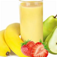 Strawberries  Banana Smoothy · Strawberrries banana smoothie, made with fresh banana and strewberries , milk a

nd pear. 20...