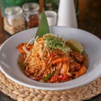Pad Thai · Sautéed rice noodles in house blend pad thai sauce / Egg / Mixed vegetables