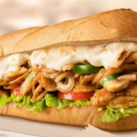 Chicken Philly · Grilled onions, mushrooms, green peppers, provolone.