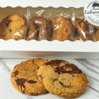 Chocolate Chip Cookie · pk. of 6 freshly baked 4oz chocolate chip cookies. Make with the best quality chocolate.
