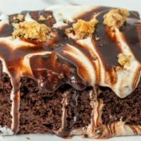 Chocolate Fudge Brownie · Fudgy chocolate brownie made with the best quality chocolate, topped with Mallo creme toppin...