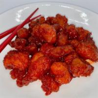 Sweet & Sour Chicken · An American-Chinese staple. Wok-fried chicken tossed in a sweet & sour glaze.