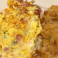 Western Omelet · Ham, peppers, onions, and cheese.
