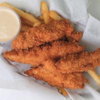 Chicken Fingers 4 Pcs With Fries · Most popular.
Chicken Fingers 4 Pcs with( Extra Crispy French Fries 3/8