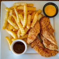Tenders Combo (4) · Hand-Breaded. 1 flavor/1 dip. Made from tender all breast fillets. Combos come with fries & ...