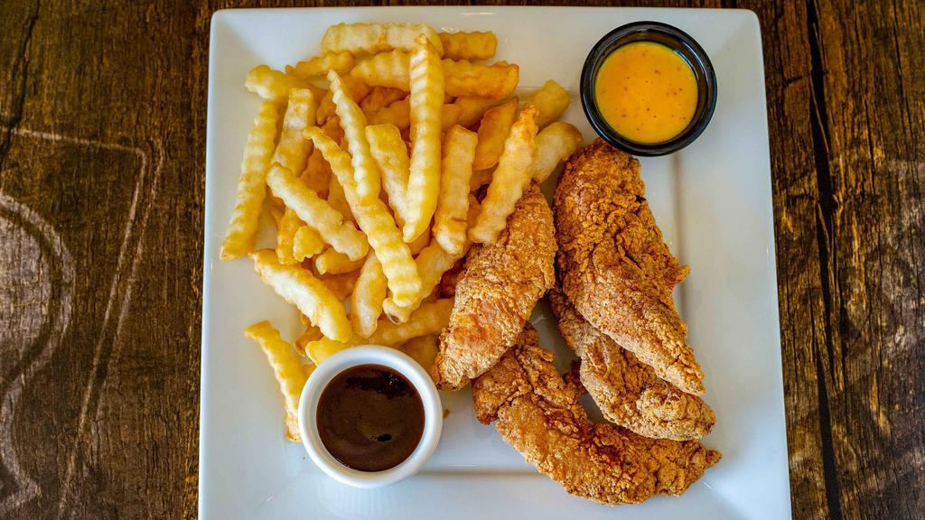 4 Pc Tenders Combo · Hand-Breaded. 1 flavor/1 dip. Made from tender all breast fillets. Combos come with fries & 20oz drink.