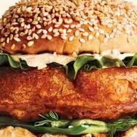 Fish Sandwich · With lettuce, tomato and onion. Add additional charge to make it Fresh Catch.