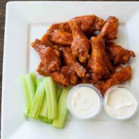 20 Piece Traditional Wings (Only) · With Celery and a Choice of Dipping Sauce. We apologize, All Flats and All Drums are unavail...