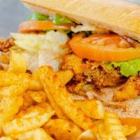 Po Boy Combo · Choice of Shrimp, Crab, or Oyster with a Side