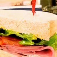 Ham Sandwich · honey ham with lettuce, tomato, mustard, and mayo on your choice of bread